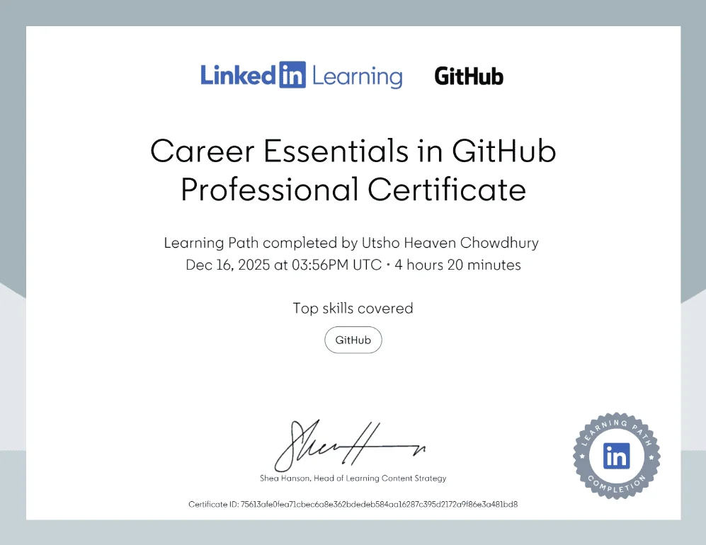 Career Essentials in GitHub Professional