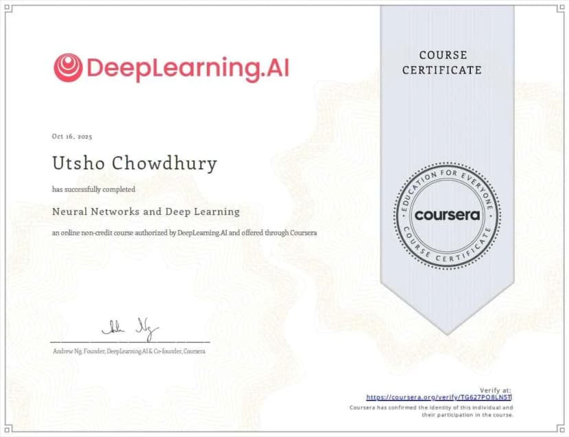 Neural Networks & Deep Learning