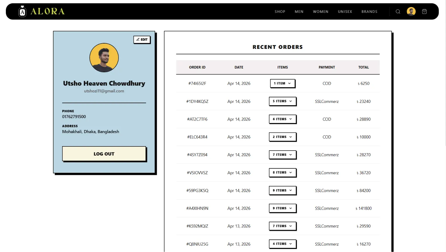 User Profile Management