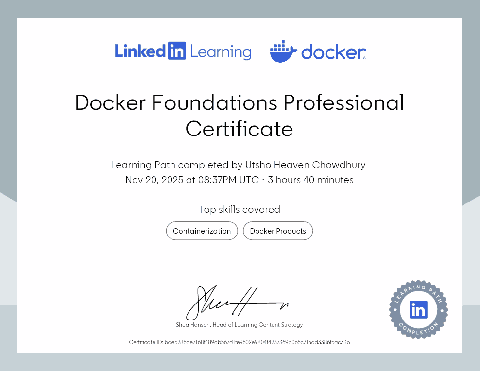 Docker Foundations Professional